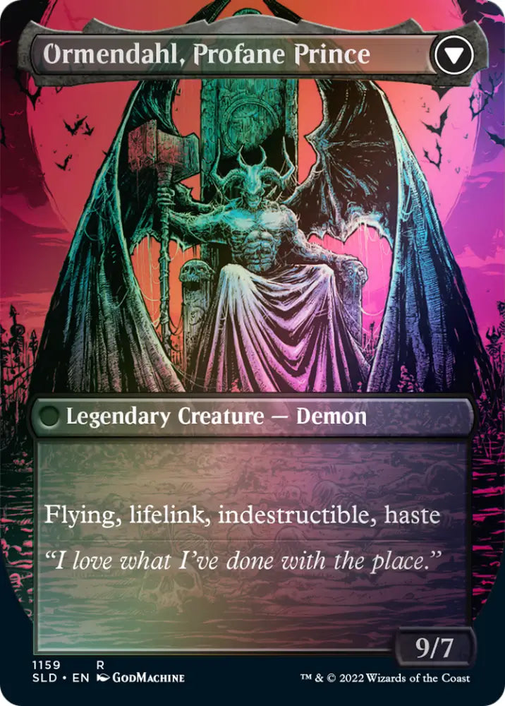 Westvale Abbey // Ormendahl Profane Prince (Borderless) [Secret Lair: From Cute to Brute] - MTG Single