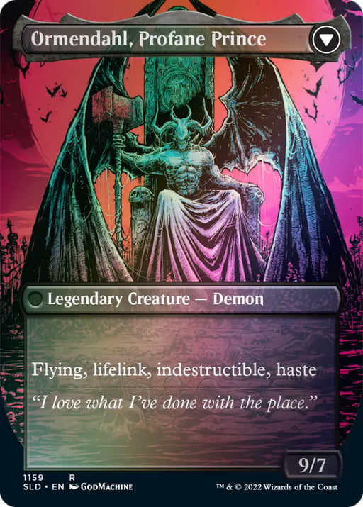 Westvale Abbey // Ormendahl Profane Prince (Borderless) [Secret Lair: From Cute to Brute] - MTG Single
