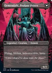 Westvale Abbey // Ormendahl Profane Prince (Display Commander) (Borderless) [Secret Lair: From Cute to Brute] - MTG