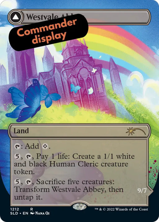 Westvale Abbey // Ormendahl Profane Prince (Display Commander) (Borderless) [Secret Lair: From Cute to Brute] - MTG
