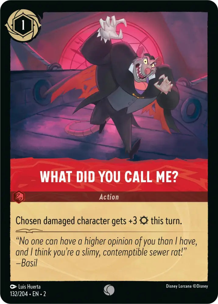 What Did You Call Me? (132/204) [Rise of the Floodborn] - Lorcana Single