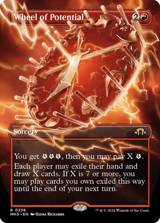 Wheel of Potential (Borderless) [Modern Horizons 3] - MTG Single
