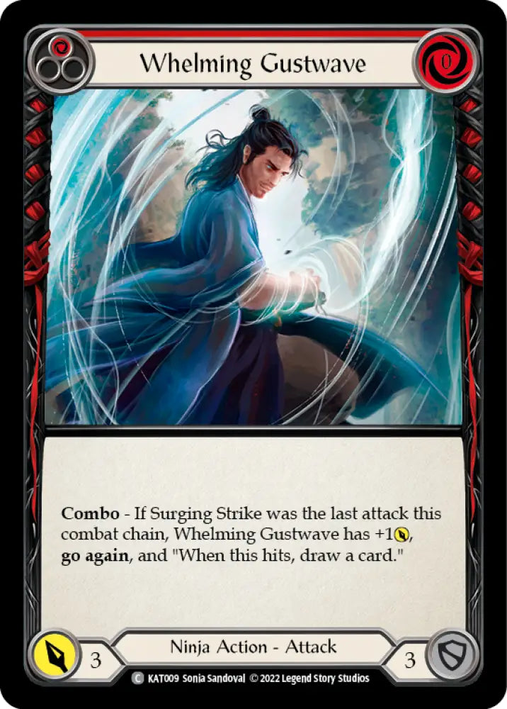 Whelming Gustwave (Red) [Outsiders] (Katsu Blitz Deck) - Flesh And Blood Single