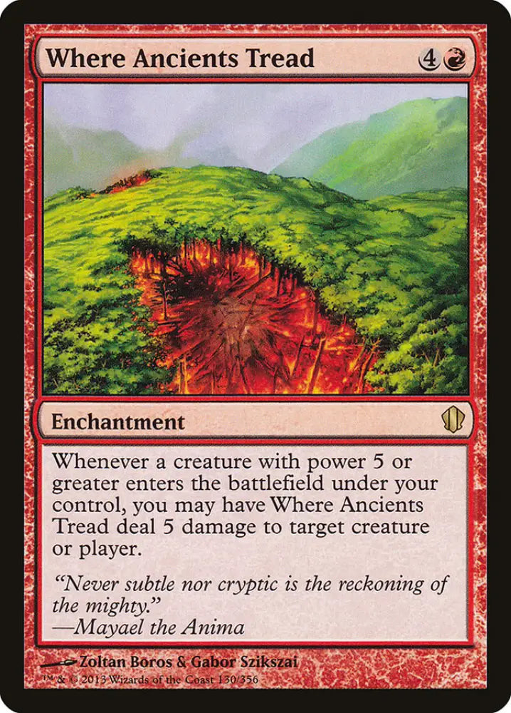 Where Ancients Tread [Commander 2013] - MTG Single