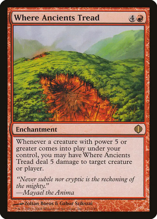 Where Ancients Tread [Shards of Alara] - MTG Single
