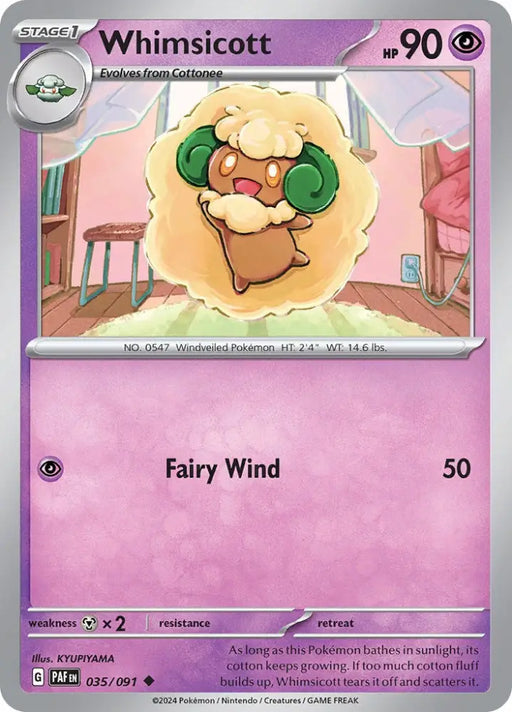 Whimsicott (035/091) [Scarlet & Violet: Paldean Fates] - Pokemon Single