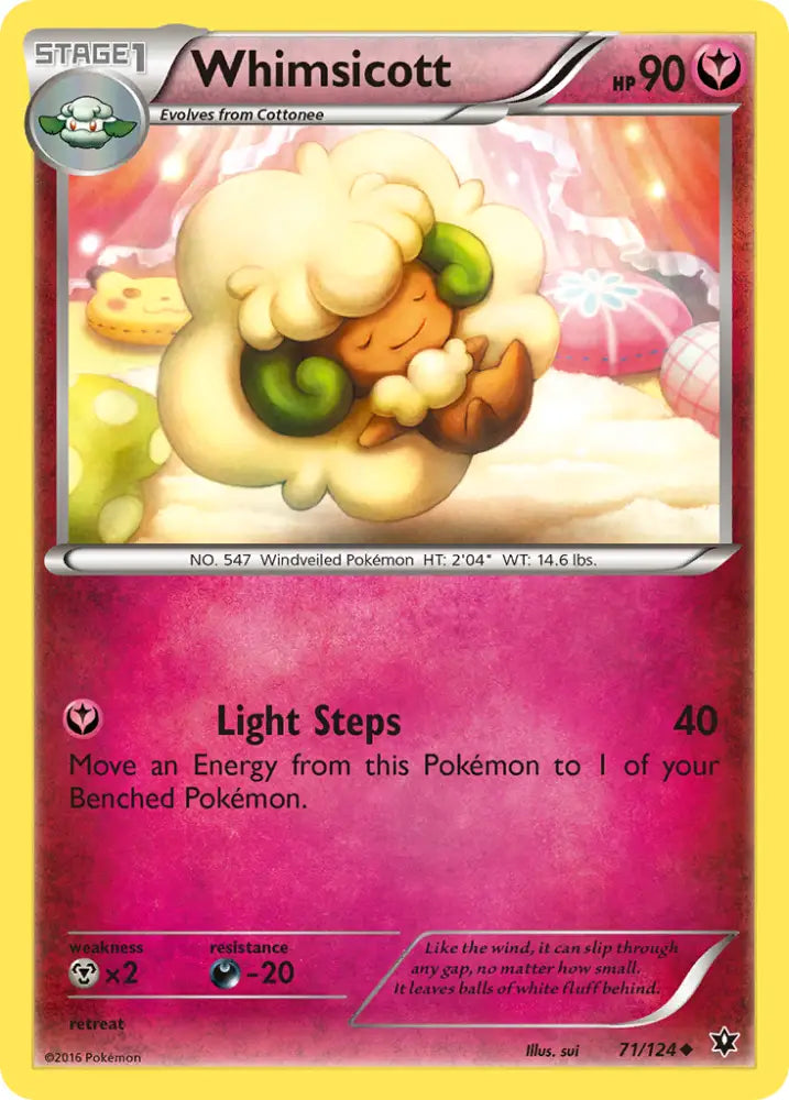 Whimsicott (71/124) [XY: Fates Collide] - Pokemon Single