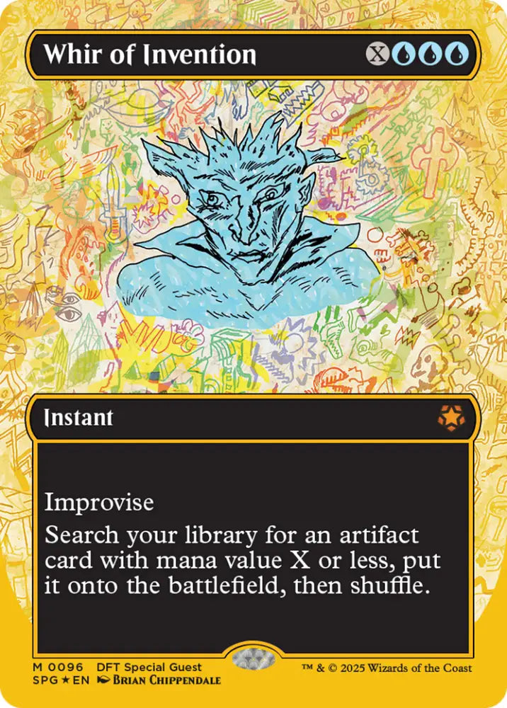 Whir of Invention (Borderless) (First-Place Foil) [Aetherdrift Special Guests] - MTG Single