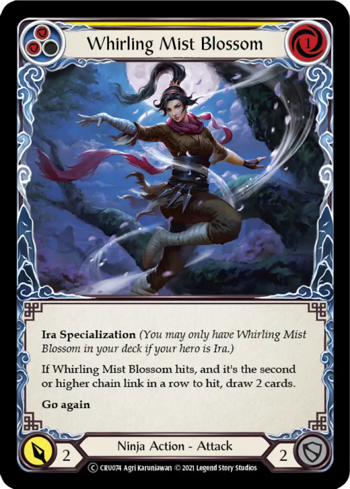 Whirling Mist Blossom [Crucible of War Unlimited] Unlimited Rainbow Foil - Flesh And Blood Single