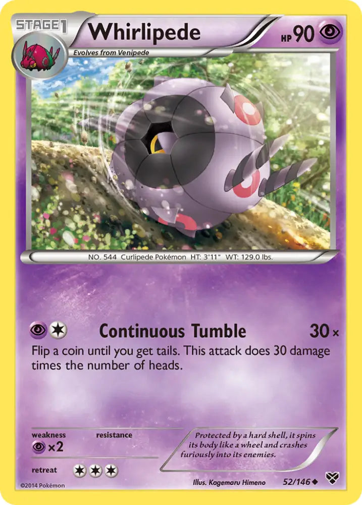 Whirlipede (52/146) [XY: Base Set] - Pokemon Single