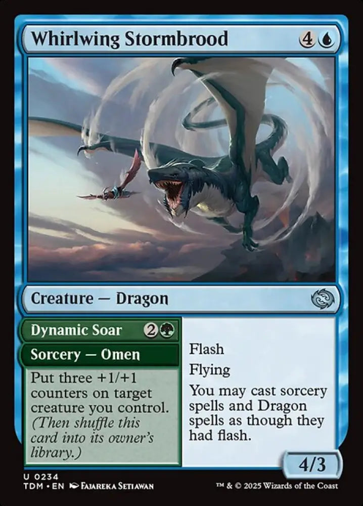 Whirlwing Stormbrood // Dynamic Soar (234) [Tarkir: Dragonstorm]