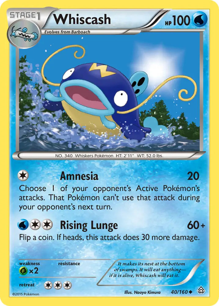 Whiscash (40/160) [XY: Primal Clash] - Pokemon Single