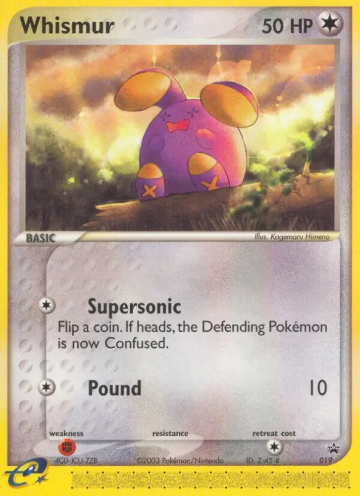 Whismur (019) [Nintendo: Black Star Promos] - Pokemon Single