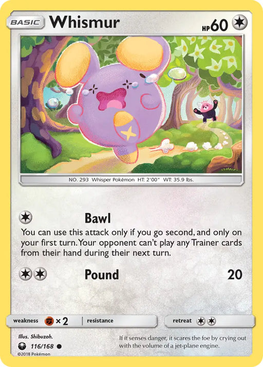 Whismur (116/168) [Sun & Moon: Celestial Storm] - Pokemon Single