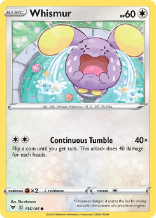 Whismur (135/185) [Sword & Shield: Vivid Voltage] - Pokemon Single