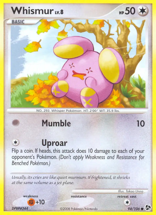 Whismur (94/106) [Diamond & Pearl: Great Encounters] - Pokemon Single