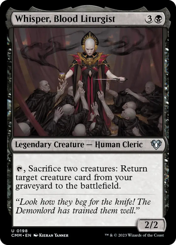Whisper Blood Liturgist [Commander Masters] - MTG Single