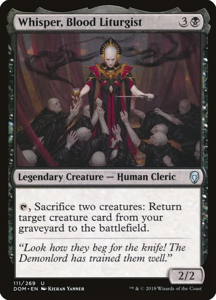Whisper Blood Liturgist [Dominaria] - MTG Single