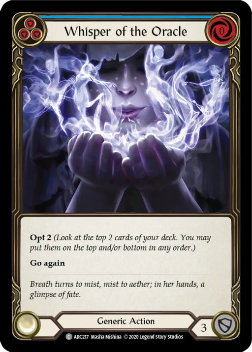 Whisper of the Oracle (Blue) [Arcane Rising Unlimited] Unlimited Normal - Flesh And Blood Single