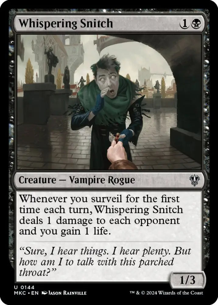 Whispering Snitch [Murders at Karlov Manor Commander] - MTG Single