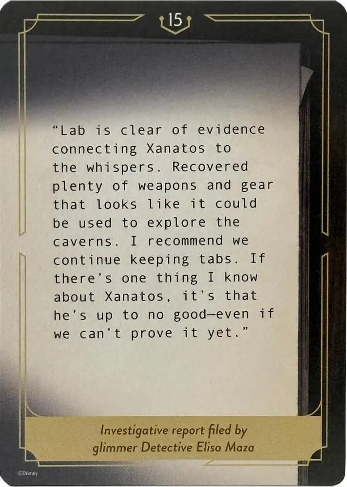 Whispers in the Well Case File Cards (15 of 18) [Whispers in the Well]