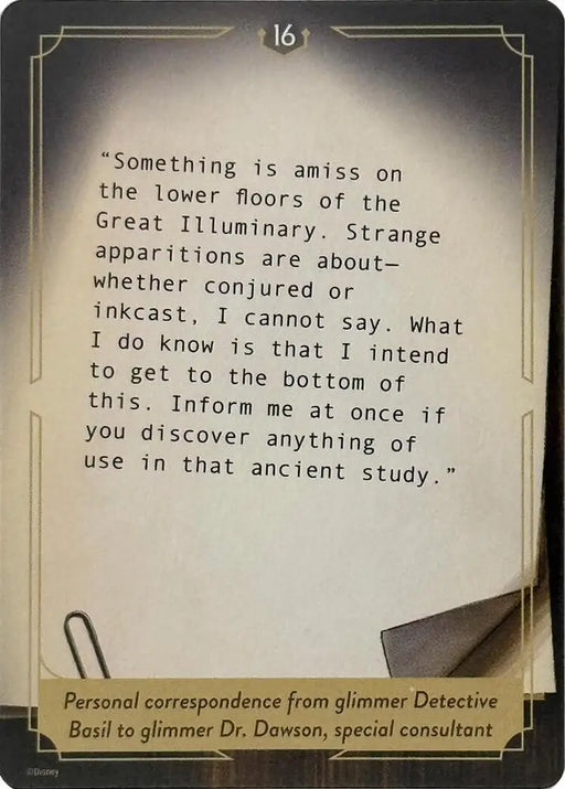 Whispers in the Well Case File Cards (16 of 18) [Whispers in the Well]