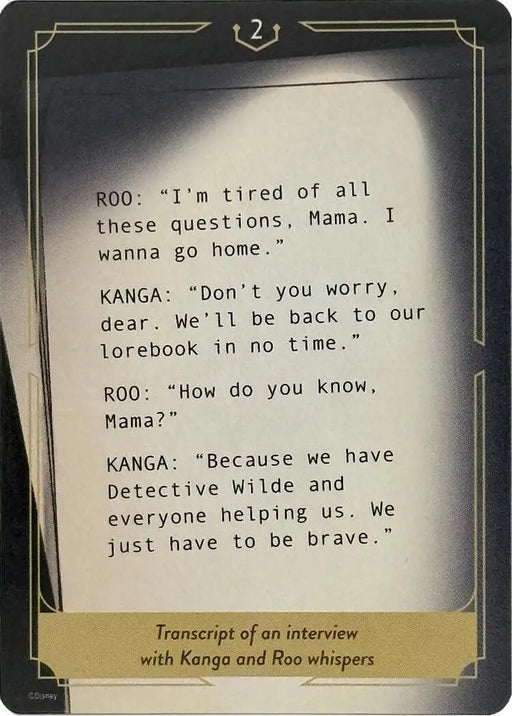 Whispers in the Well Case File Cards (2 of 18) [Whispers in the Well]