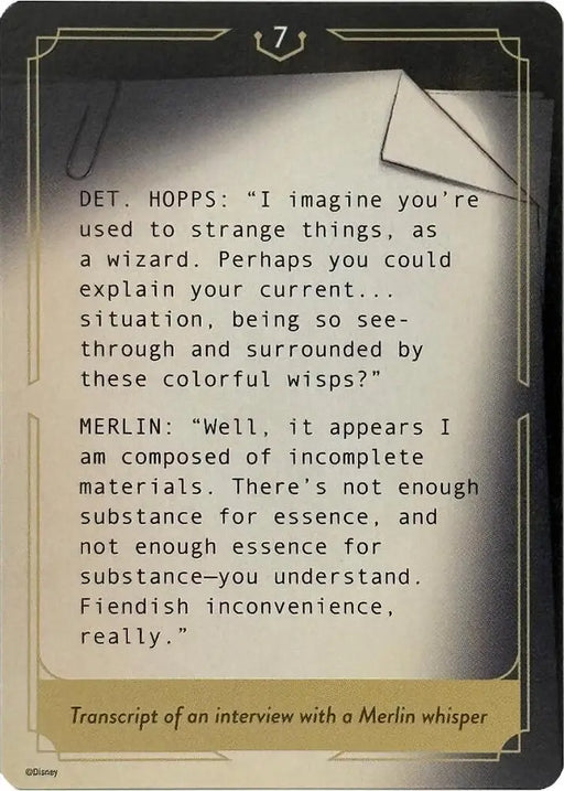 Whispers in the Well Case File Cards (7 of 18) [Whispers in the Well]