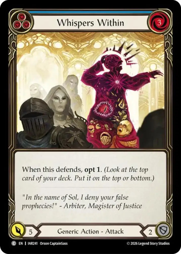 Whispers Within (Blue) (IAR241) [Usurp the Shadow Throne]