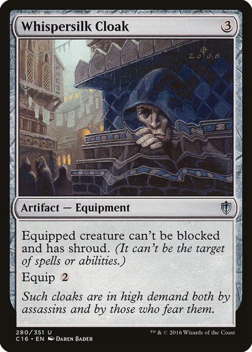 Whispersilk Cloak [Commander 2016] - MTG Single