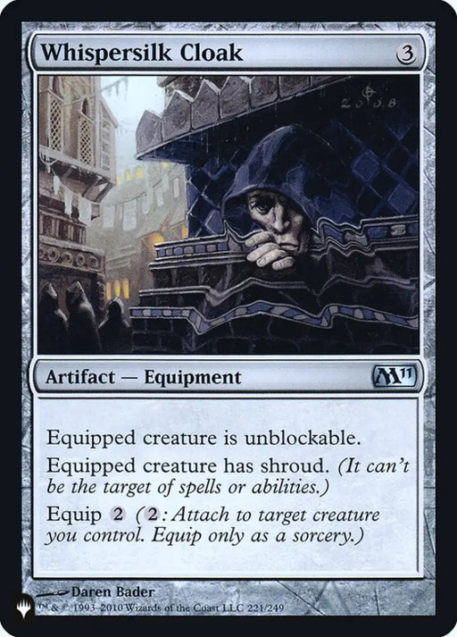 Whispersilk Cloak [Secret Lair: Heads I Win Tails You Lose] - MTG Single
