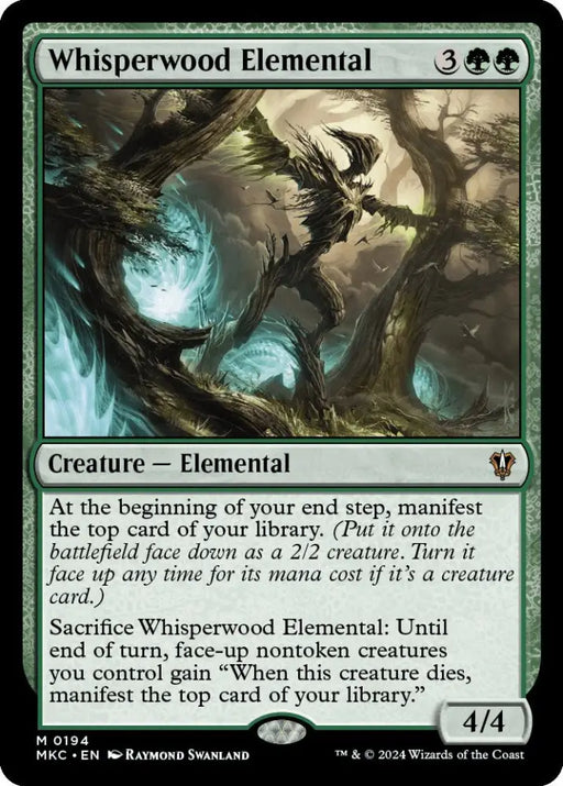 Whisperwood Elemental [Murders at Karlov Manor Commander] - MTG Single