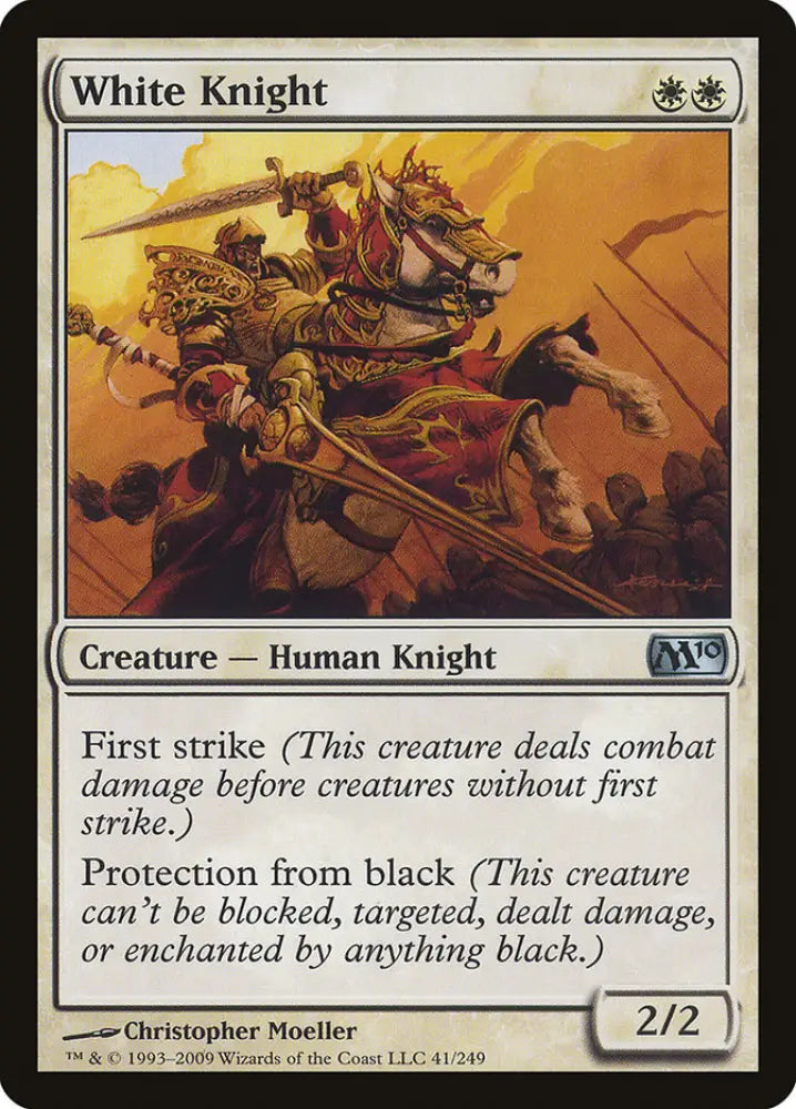 White Knight [Magic 2010] - MTG Single