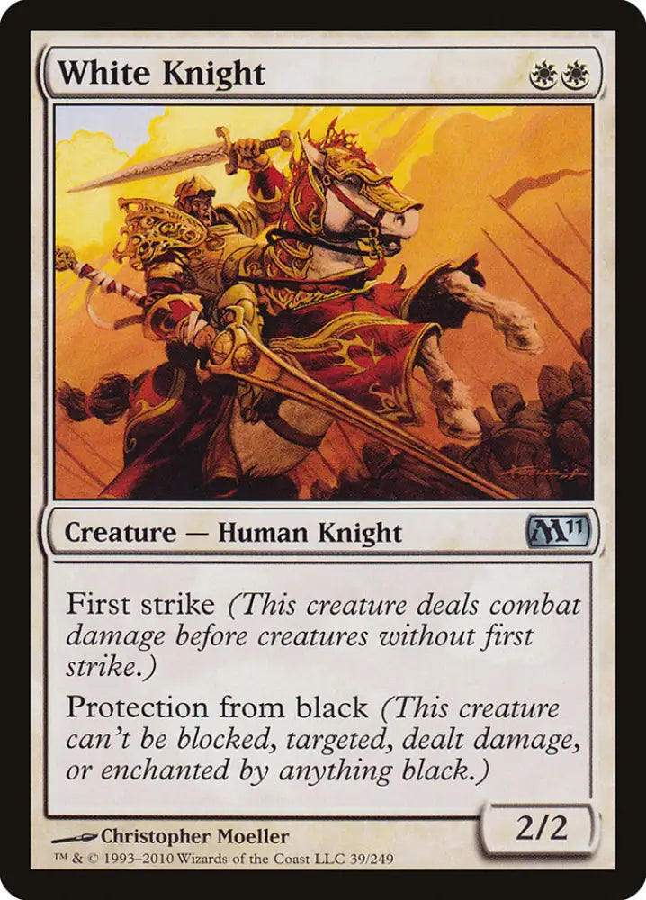White Knight [Magic 2011] - MTG Single