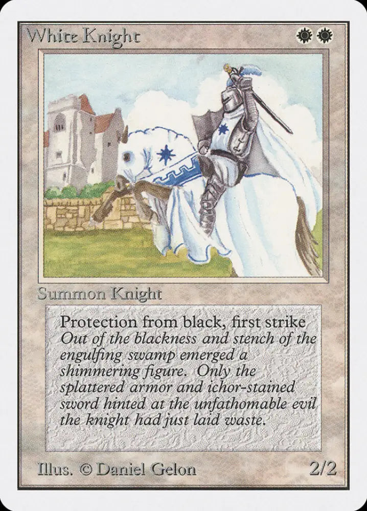 White Knight [Unlimited Edition] - MTG Single