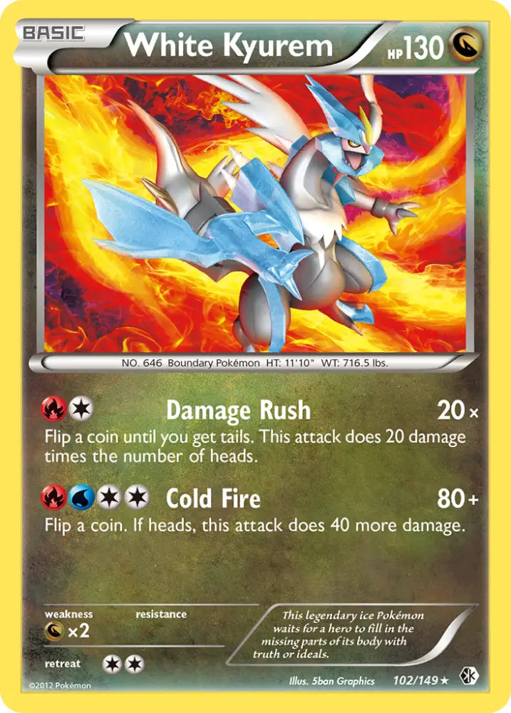 White Kyurem (102/149) [Black & White: Boundaries Crossed] - Pokemon Single