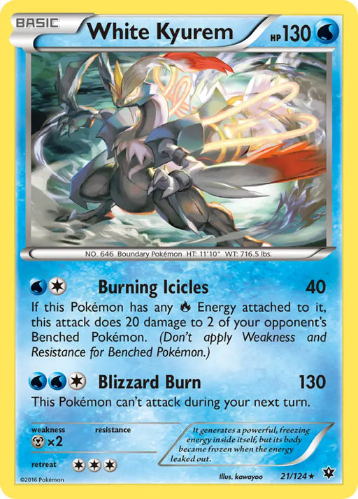 White Kyurem (21/124) [XY: Fates Collide] - Pokemon Single