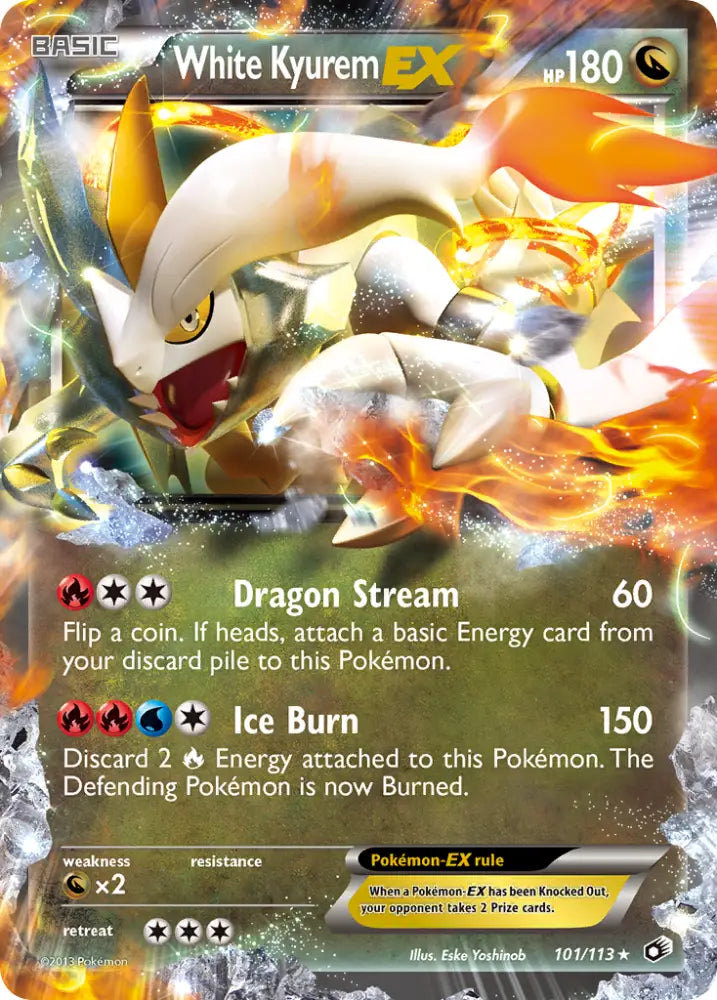 White Kyurem EX (101/113) [Black & White: Legendary Treasures] - Pokemon Single