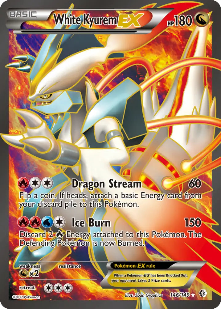 White Kyurem EX (146/149) [Black & White: Boundaries Crossed] - Pokemon Single