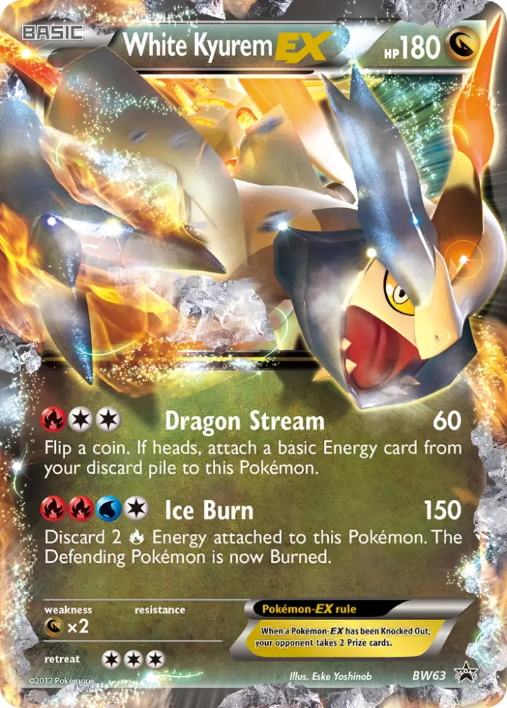 White Kyurem EX (BW63) [Black & White: Black Star Promos] - Pokemon Single