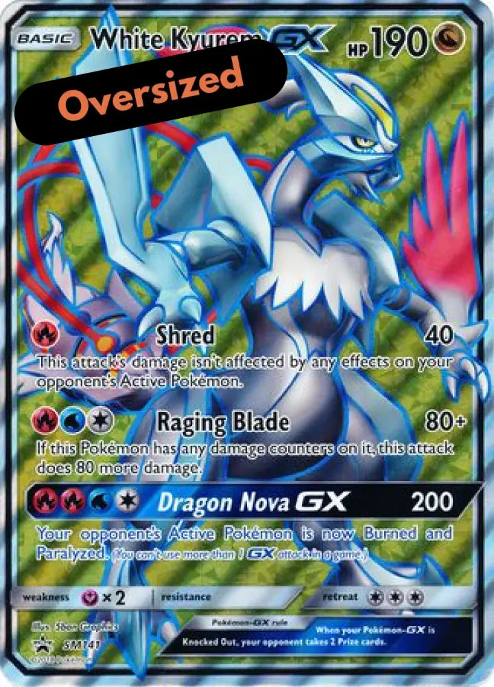 White Kyurem GX (SM141) (Jumbo Card) [Sun & Moon: Black Star Promos] - Pokemon Single