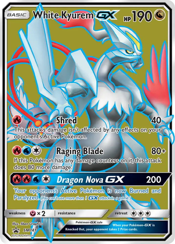 White Kyurem GX (SM141) [Sun & Moon: Black Star Promos] - Pokemon Single