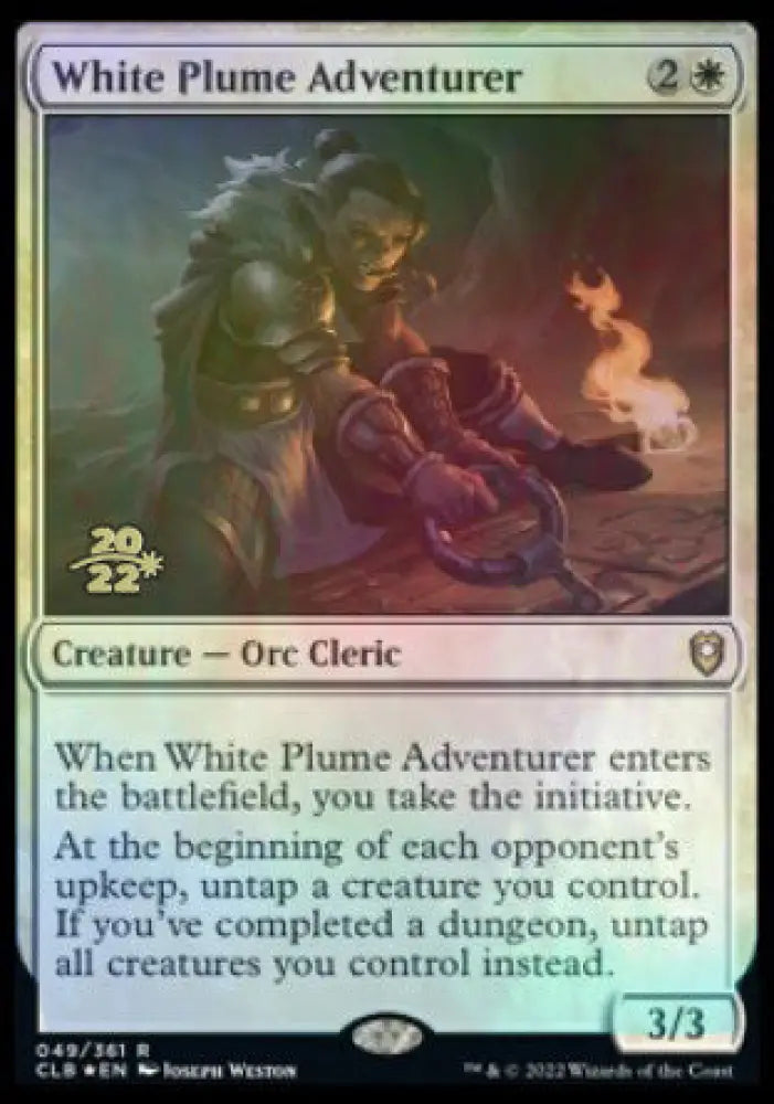 White Plume Adventurer [Commander Legends: Battle for Baldur’s Gate Prerelease Promos] - MTG Single