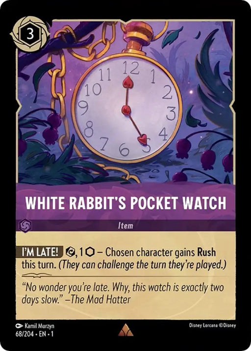 White Rabbit’s Pocket Watch (68/204) [The First Chapter] - Lorcana Single