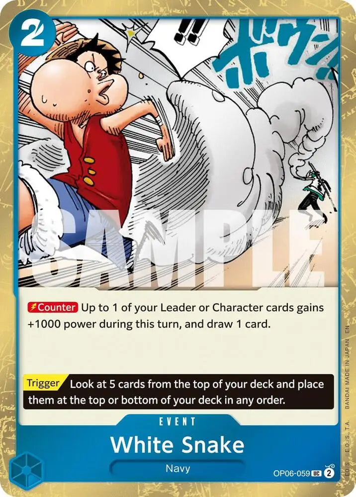 White Snake (Pirate Foil) (OP06-059) [Premium Booster -The Best- Vol. 2]