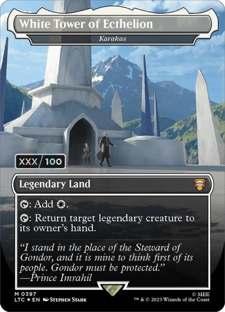 White Tower of Ecthelion - Karakas (Serialized) [The Lord of the Rings: Tales of Middle-Earth Commander] - MTG Single