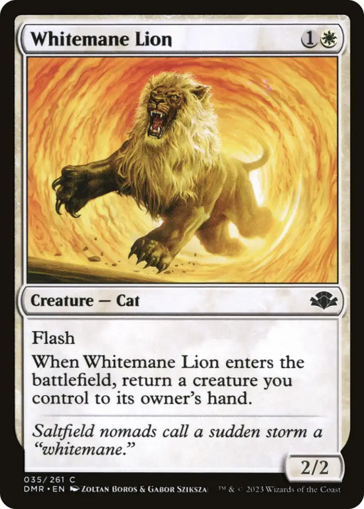 Whitemane Lion [Dominaria Remastered] - MTG Single