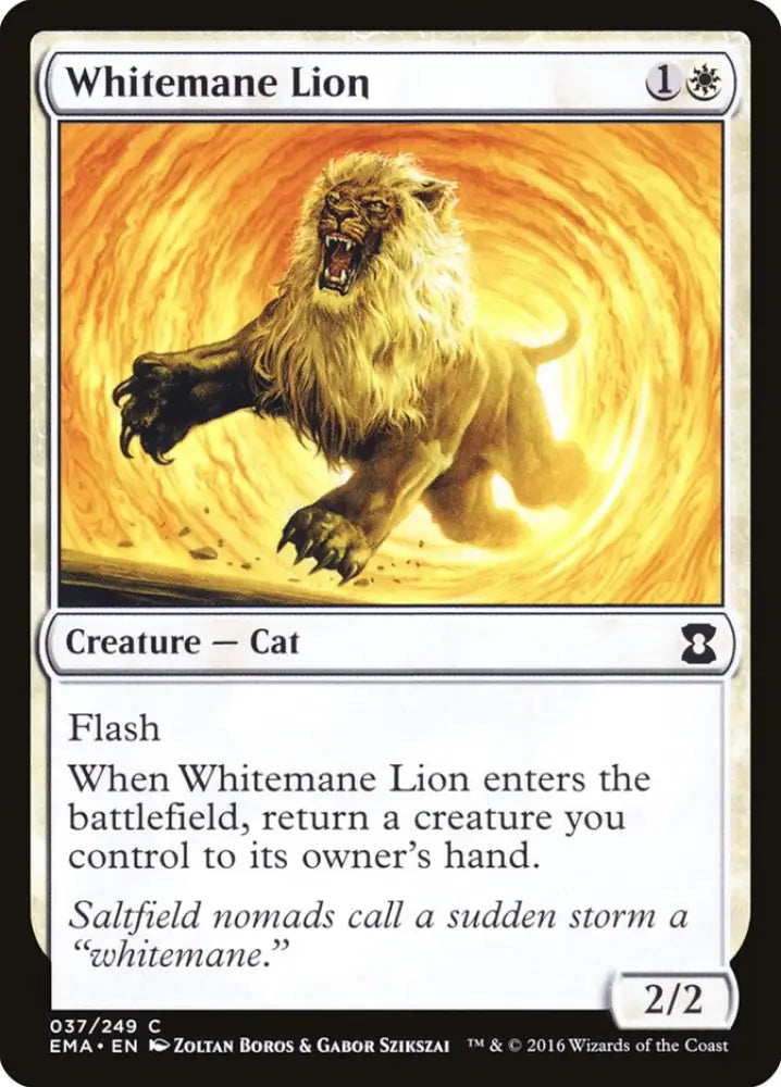 Whitemane Lion [Eternal Masters] - MTG Single