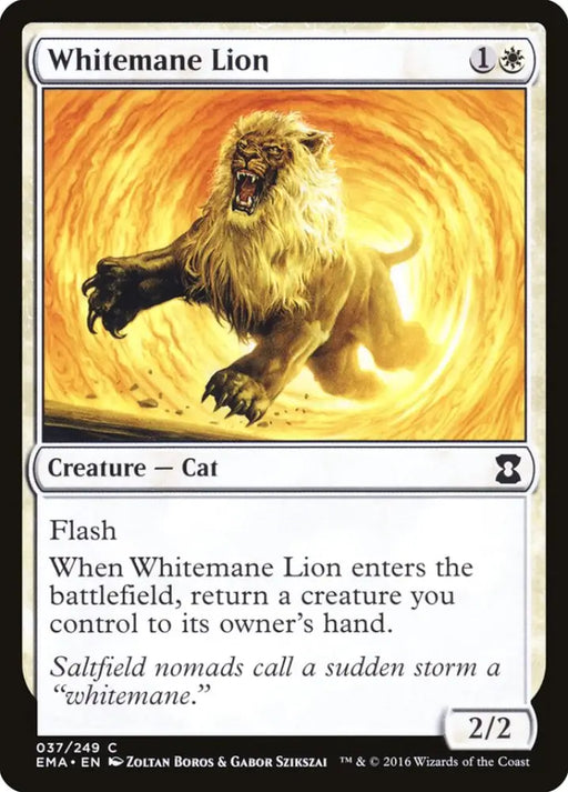 Whitemane Lion [Eternal Masters] - MTG Single