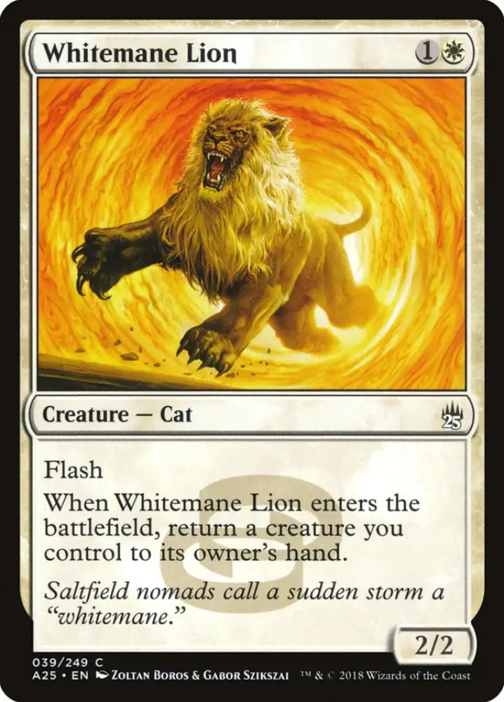 Whitemane Lion [Masters 25] - MTG Single